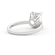 White gold - Central diamond 2.0 ct - view 4