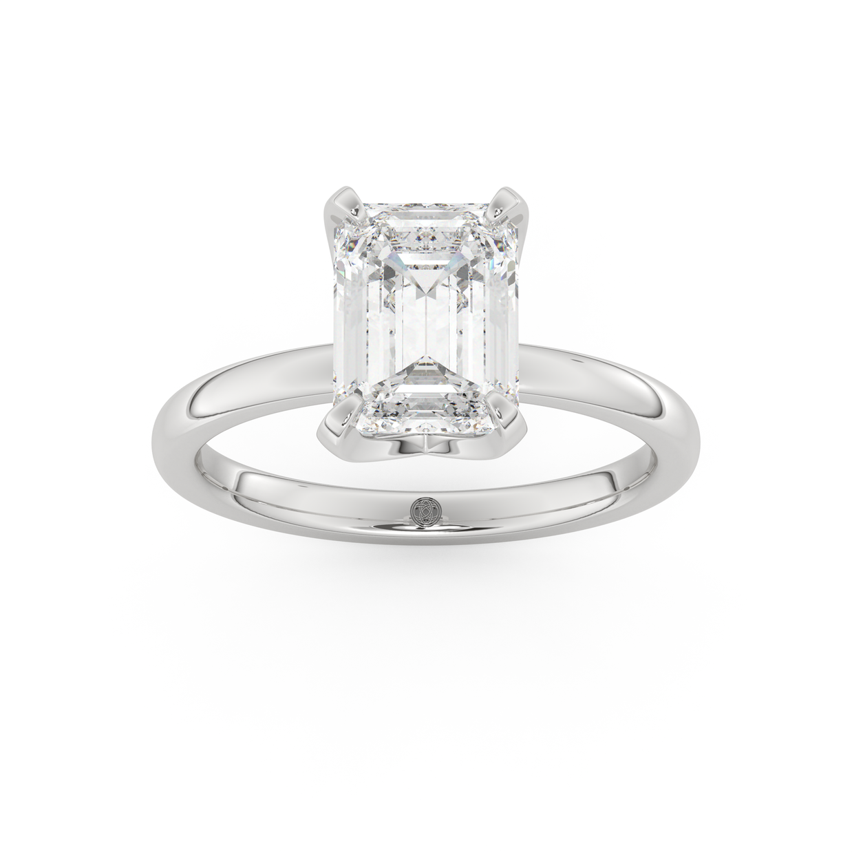 White gold - Central diamond 2.0 ct - view 8