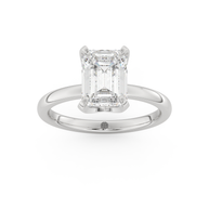 White gold - Central diamond 2.0 ct - view 8