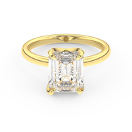 Yellow gold - Central diamond 3.0 ct - view 2