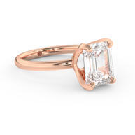 Rose gold - Central diamond 3.0 ct - view 3