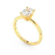 Yellow gold - Central diamond 1.0 ct - view 1