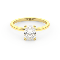 Yellow gold - Central diamond 1.0 ct - view 2