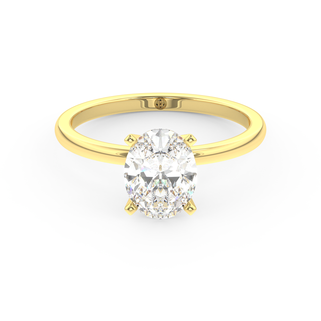 Yellow gold - Central diamond 1.5 ct - view 2