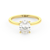Yellow gold - Central diamond 1.5 ct - view 2