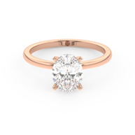 Rose gold - Central diamond 1.5 ct - view 2