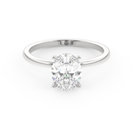 White gold - Central diamond 1.5 ct - view 2