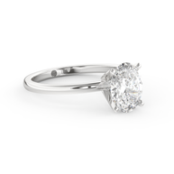 White gold - Central diamond 1.5 ct - view 3