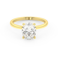 Yellow gold - Central diamond 2.0 ct - view 2