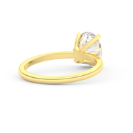 Yellow gold - Central diamond 2.0 ct - view 4