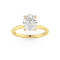 Yellow gold - Central diamond 2.0 ct - view 8