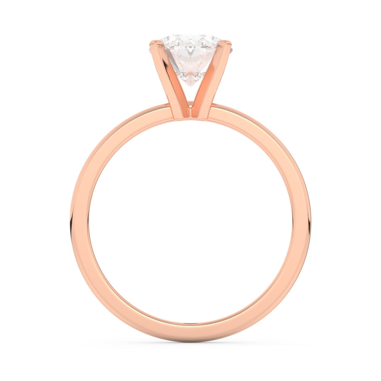 Rose gold - Central diamond 2.0 ct - view 6