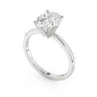 White gold - Central diamond 2.0 ct - view 1