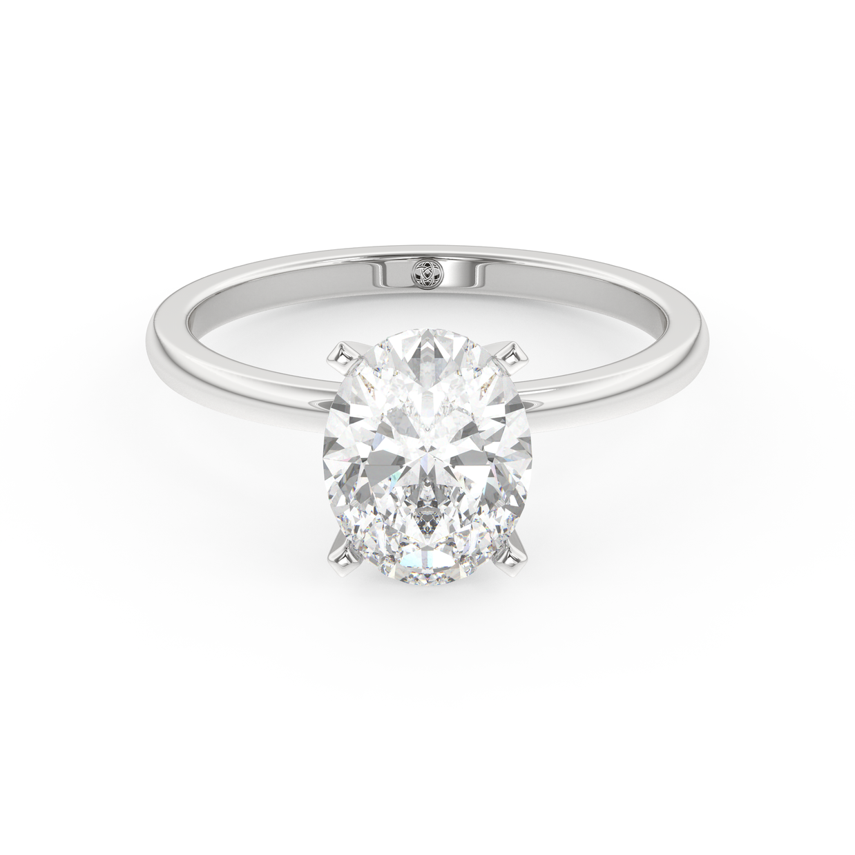 White gold - Central diamond 2.0 ct - view 2