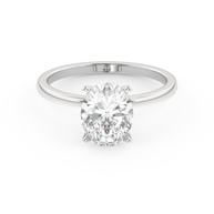 White gold - Central diamond 2.0 ct - view 2