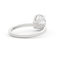 White gold - Central diamond 2.0 ct - view 4