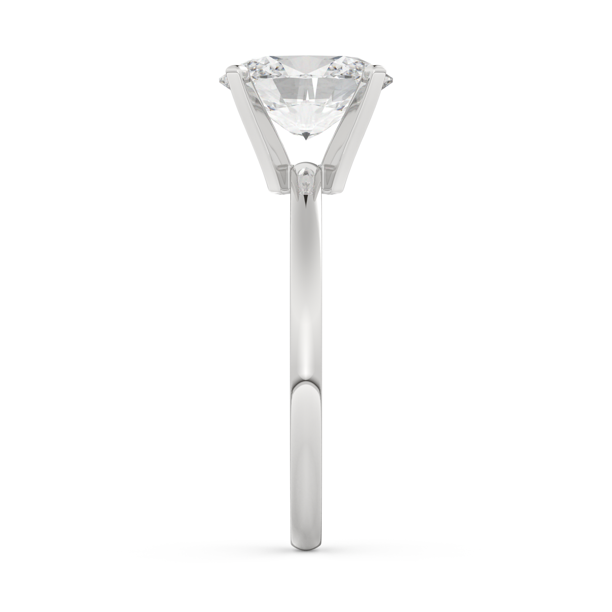 White gold - Central diamond 2.0 ct - view 7