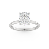 White gold - Central diamond 2.0 ct - view 8