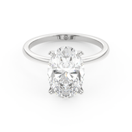 White gold - Central diamond 3.0 ct - view 2