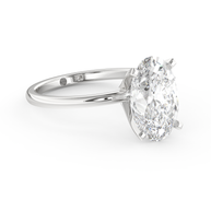 White gold - Central diamond 3.0 ct - view 3