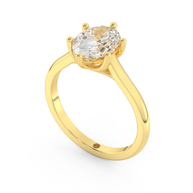 Yellow gold - Central diamond 2.0 ct - view 1