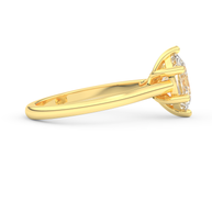 Yellow gold - Central diamond 2.0 ct - view 3