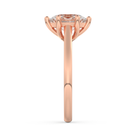 Rose gold - Central diamond 2.0 ct - view 7