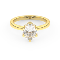 Yellow gold - Central diamond 1.5 ct - view 2