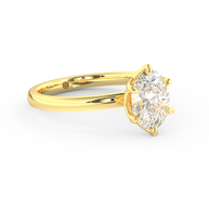 Yellow gold - Central diamond 1.5 ct - view 3