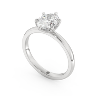 White gold - Central diamond 1.5 ct - view 1