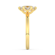 Yellow gold - Central diamond 2.0 ct - view 7