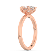 Rose gold - Central diamond 2.0 ct - view 5