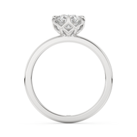 White gold - Central diamond 2.0 ct - view 6
