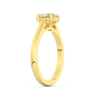 Yellow gold - Central diamond 1.0 ct - view 5
