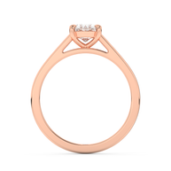 Rose gold - Central diamond 1.0 ct - view 6