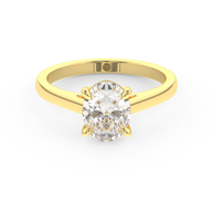 Yellow gold - Central diamond 1.5 ct - view 2