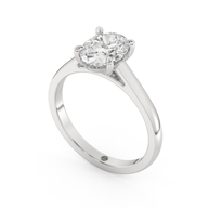 White gold - Central diamond 1.5 ct - view 1