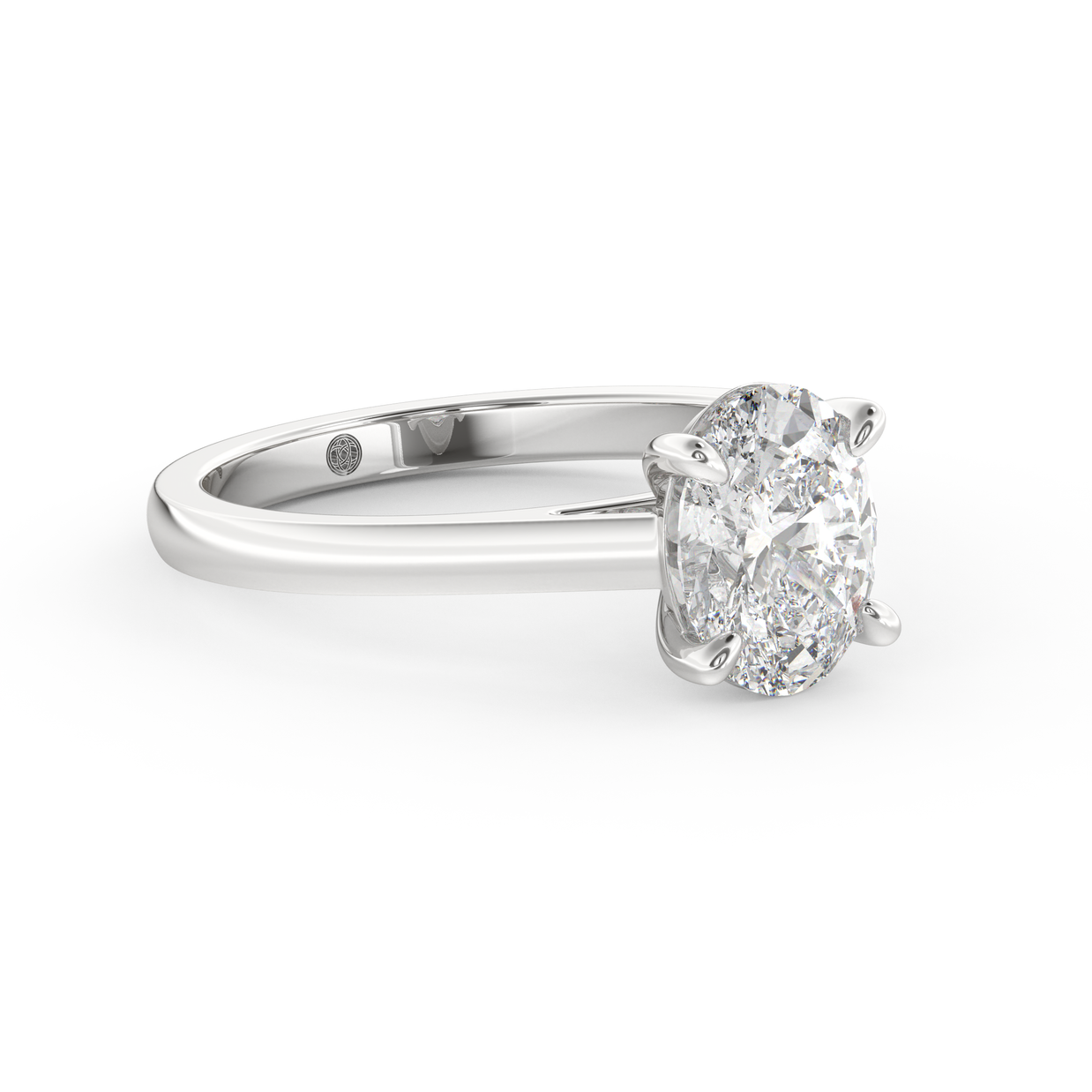 White gold - Central diamond 1.5 ct - view 3