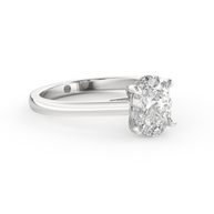 White gold - Central diamond 1.5 ct - view 3