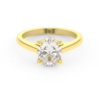 Yellow gold - Central diamond 2.0 ct - view 2