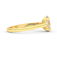 Yellow gold - Central diamond 2.0 ct - view 3