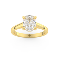 Yellow gold - Central diamond 2.0 ct - view 8