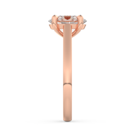 Rose gold - Central diamond 2.0 ct - view 7