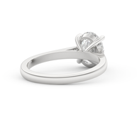 White gold - Central diamond 2.0 ct - view 4