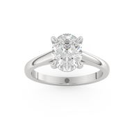 White gold - Central diamond 2.0 ct - view 8