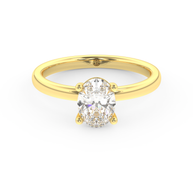 Yellow gold - Central diamond 1.0 ct - view 2
