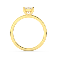 Yellow gold - Central diamond 1.0 ct - view 6
