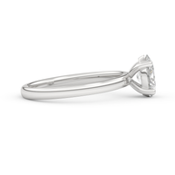 White gold - Central diamond 1.0 ct - view 3