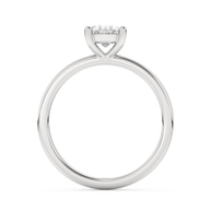 White gold - Central diamond 1.0 ct - view 6