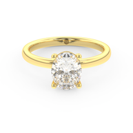 Yellow gold - Central diamond 1.5 ct - view 2